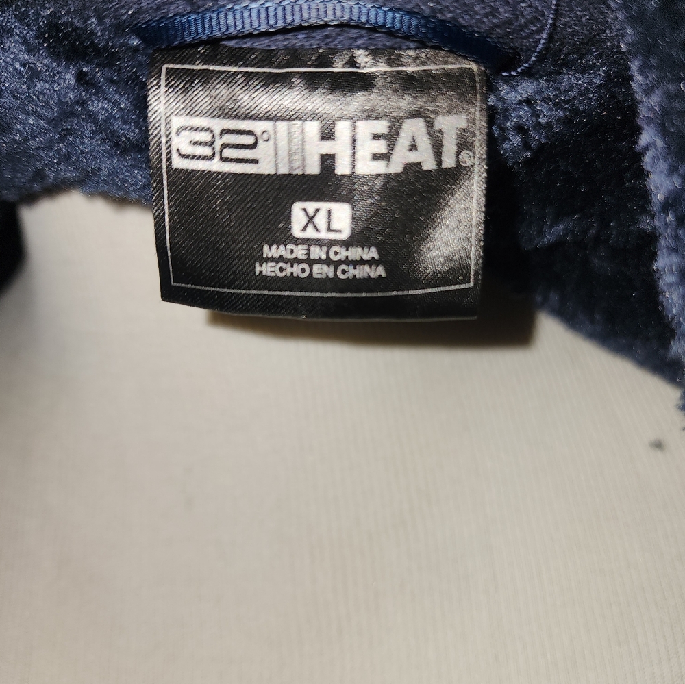 32° HEAT Women's Cozy Navy Blue Fleece Zip-Up Hoodie - Picture 11 of 12